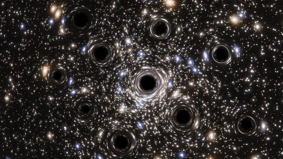 Hundreds of black holes can dust a stellar mass on the dust