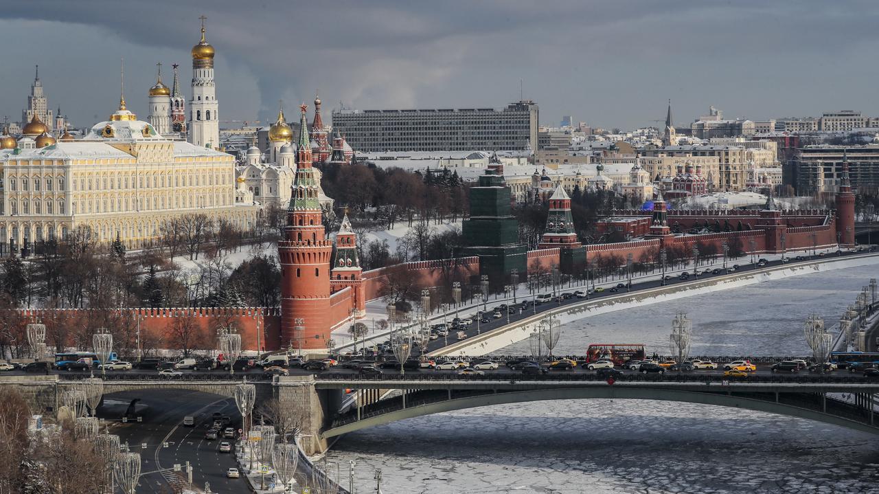 That moscow. Кремль. Январь панорама.